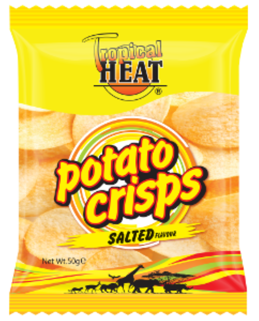 TROPICAL HEAT CRISPS SALTED 400G